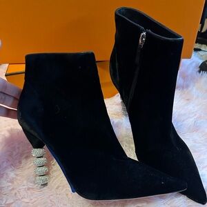SOPHIA WEBSTER ankle boots w/crystal heel size 42/WORN